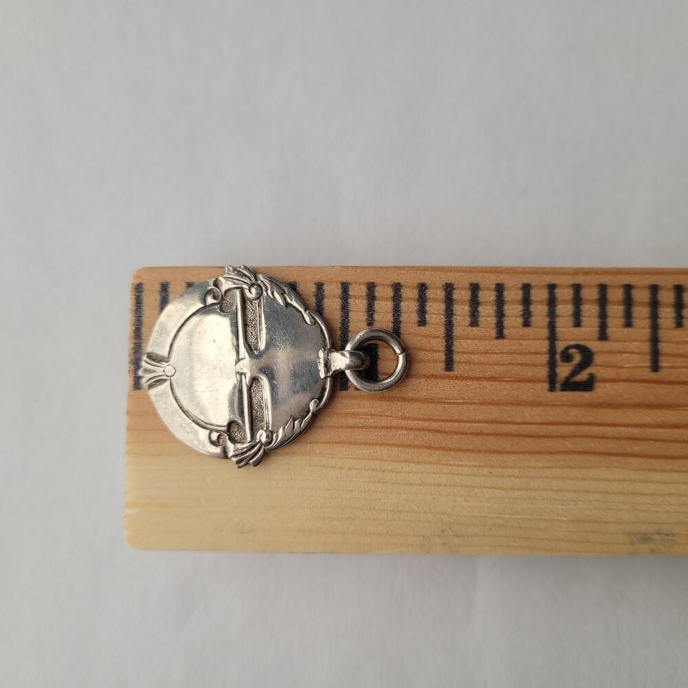Antique Sterling Pendant Watch Fob 1924 Birmingham England - Picture 15 of 15
